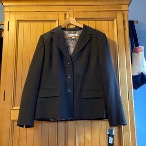 Dark brown pant suit